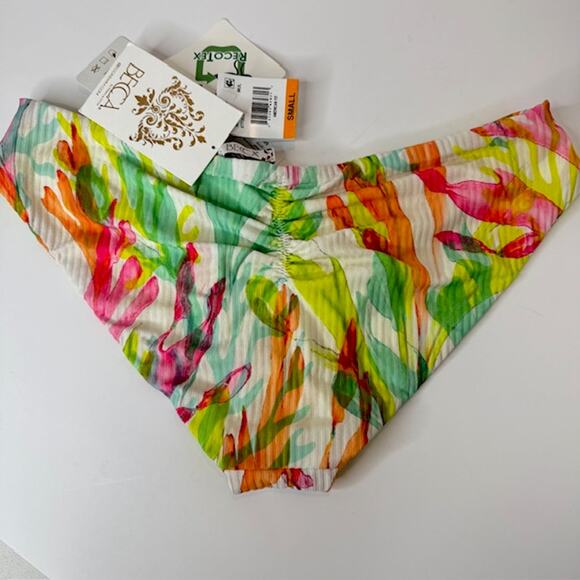 Becca Coral Reef Small Low Rise Bikini Swim Bottom NEW - Picture 9 of 11